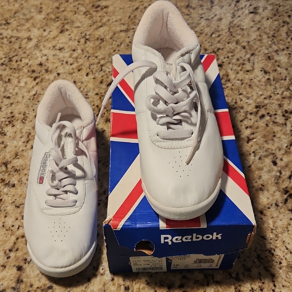 Reebok White Leather Sneakers